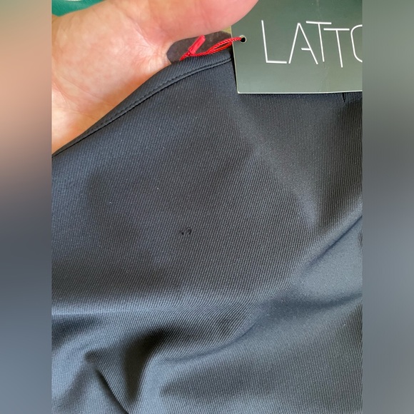 Chic Black and Silver Metallic Midi Dress purple accent and belt size XS NEW - Picture 7 of 11